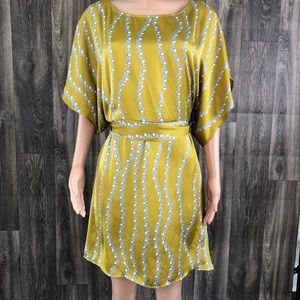 BCBGMaxazria bohemian tie back dress